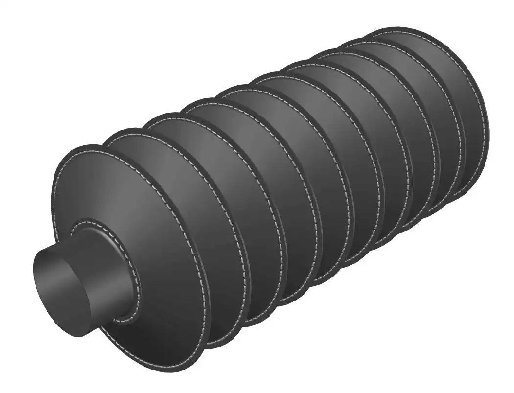 bellow round stitched black 1